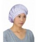 LITHER Women 100% Silk Night Cap Sleeping Hat Head Cover Bonnet For Hair Beauty - Light Purple - CB180OUYOGS