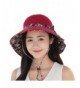 BOBIBI Womens Sun Hat Summer Reversible UPF 50+ Beach Hat Foldable Wide Brim Cap With Neck Cord - Wine - CF183Y0H3ST