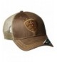 Ariat Men's Oil Skin Mesh Snap Back Hat - Brown - CD11Q4Z38XX