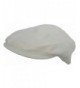 Headchange Made in USA 100% Linen Ivy Scally Cap Classic 5 Point Driver Hat XS-XXL - Off-white - C611KVCUC6V