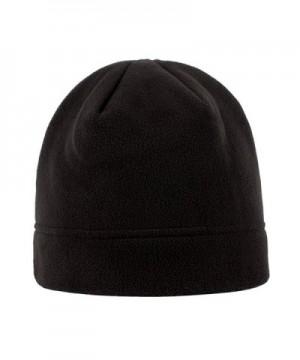 Heat Logic Beanie For Men - Super Soft Insulated Fleece Beanie Hat - Black - C212J6ZDH01