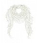Falari Vintage Women Lace Scarf With Fringes Polyester - Style 1 - White - CI186ZHKL0Z