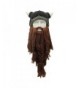 MerryJuly Barbarian Vagabond Original Halloween - Viking Horns&brown Beard - C51872R93QH