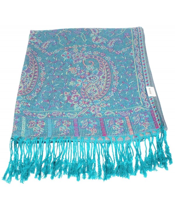 Kuldip Series 2 Double Ply Reversible/Double Sided Jamawar Pashmina Scarf Shawl Wrap. - 2000072 - CR11QDR79R3