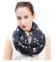 Lina & Lily Poodle Dog Print Women's Infinity Scarf Lightweight - Grey&white-l - CR127VLWZWX