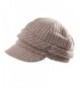 Knitted Newsboy Winter Cabbie Cotton in Women's Newsboy Caps