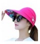 Qingsun Wide Brim Summer Folding Hat UV Protection Sun Cap Beach Hat For Women - Rose - CF184EYQNAK