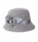 Sunward New Fashion Women Flax Flower Hat Bowler Billycock Cap - Gray - C111XGQUTDZ