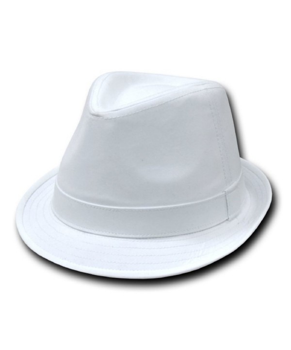 Decky Basic Cotton Fedora (White- Large/XL) - CL110H09VYV