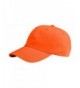 MG Unisex Low Profile Dyed Cotton Twill Cap Velcro Closure ORANGE - C212J1AJLN7