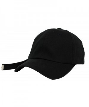 Unisex Long Tail Strapback Womens Mens Baseball Cap Adjustable Size K-Pop Hip Hop Hat Trucker (Black) - CT182EA2ESU