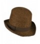 Wheat Braid Top Hat Fedora