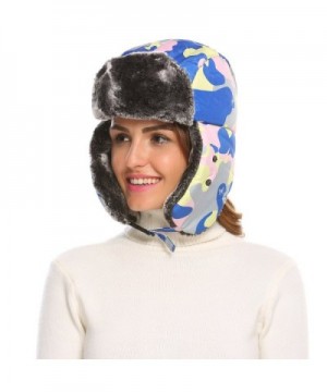 Winter Ushanka Russian Windproof Facemask in Women's Bomber Hats