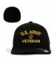 ARMY U.S. Army Veteran Flexfit Baseball Cap Military Hat Black - C9182OSAETE