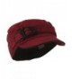 Fitted Herringbone Military Cap - Red - CT11GI7KVN7