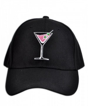 Martini Drink Cocktail Embroidered Baseball