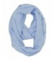 WishCart Lightweight Solid Color Girls Infinity Circle Scarf - Light Blue - CS12N0H4LNY