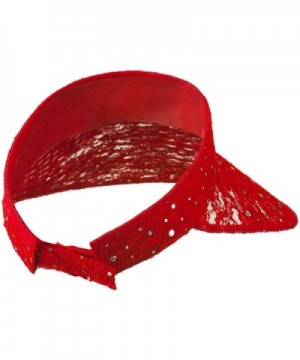 Lace Glitter Sun Visor OSFM