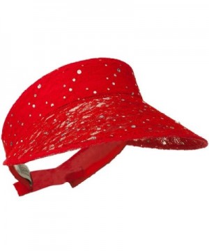 Lace Glitter Sun Visor OSFM in Women's Visors