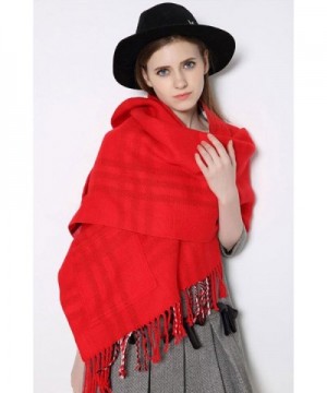 Longwu Cashmere Blanket Pocket Tassel in Fashion Scarves