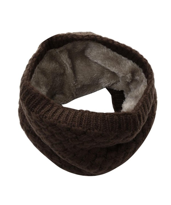 Unisex Winter Warm Scarf- Keepfit Fashion Nova Bufanda Thickness Knitted Collar for Men Women - Brown - C1188NUTW5Y