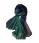 Unilove Summer Silk Scarf Gradient Color Long Lightweight Sunscreen Shawls for Women - Dark Green - CL17X0L2LUD