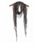YYSTAR Women's Long Slim Tassel Cotton Neck Scarf Soft Knit Wrap Grey - CC11NSXHOEX