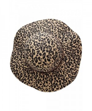Luxury Divas Beige Leopard Floppy in Women's Sun Hats