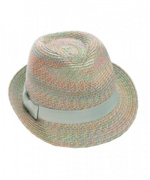 NYFASHION101 Womens Multicolor Weaved Trilby