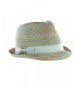 NYFASHION101 Womens Multicolor Weaved Trilby in Women's Fedoras