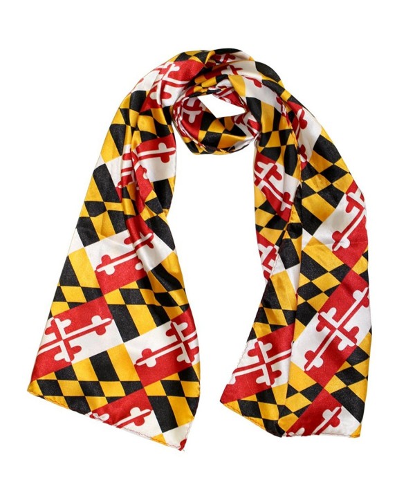 Route One Apparel  Silk Maryland Flag Scarf - CB120RRO887