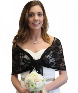 Black Lace Bridal Wedding Stole