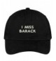 Trendy Apparel Shop I Miss Barack Embroidered 100% Quality Brushed Cotton Baseball Cap - Black - CH17YDOHDI7