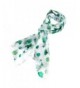 Shamrock and Hat Scarf for St Patrick's Day in White - CX11TZXH747