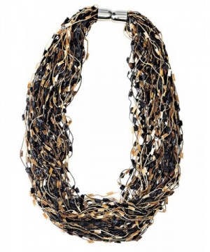 Renshun Accessories Confetti Magnetic Necklace Scarf - Tan - CL185AHRY7C