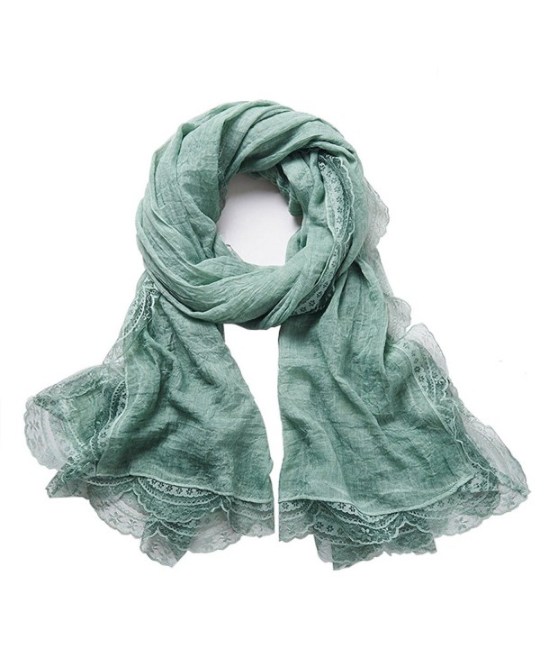 Jeffy & Retro Women's Cotton Scarves - Green - C6184OLTXCX