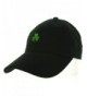 Shamrock Dad Hat Emboidered Black