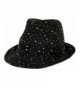 Bling Sparkle Glitter Fedora Hat / Black - C8113FAO16R