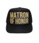 Classy Bride Matron Of Honor Glitter Trucker Hat - C717YKDA67K