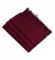 Yazer Large 78.7"x25.4" Luxurious Cashmere Scarf-Shawls for Women and Men - Dark Red - CK186W3UZEL