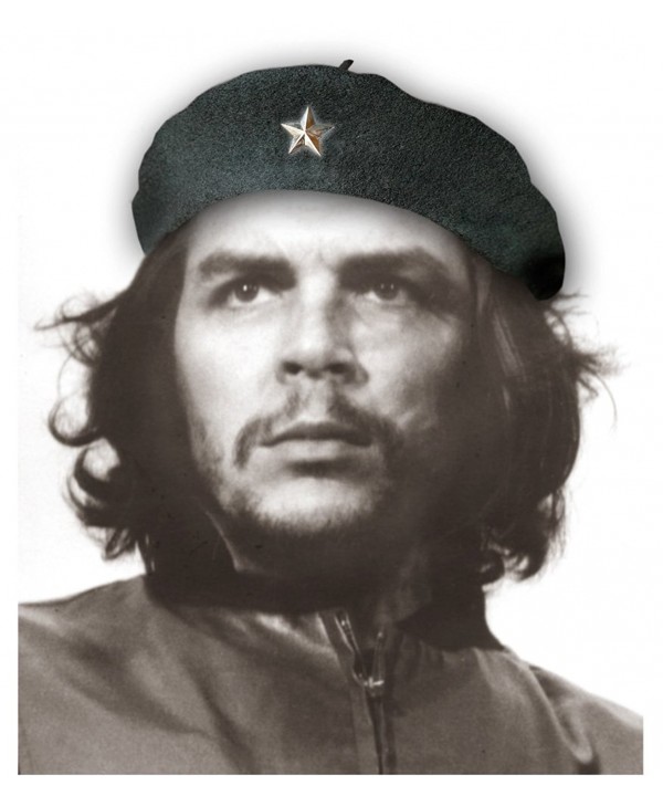 Che Guevara Store Beret Black Original Beret- Silver Star - CM11P5ER44D