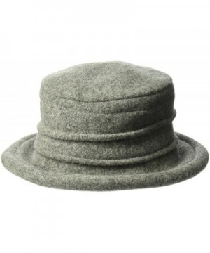 Scala Wool Cloche Hat by Dorfman Pacific-Grey - C6119XDTZ9T