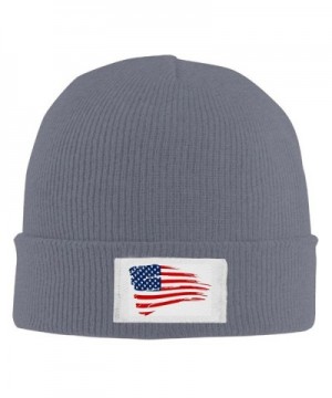 American Flag Print 2016 Cool Winter 2016 Hats - Asphalt - CX12L2R2THD