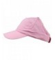 Womens Ponytail Cap Pink Hat