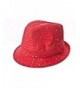 Sparkle Glitter Fedora / Red / Red Hat Lady Society - C8112RT4W0D