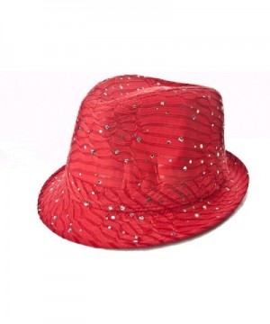Sparkle Glitter Fedora / Red / Red Hat Lady Society - C8112RT4W0D