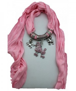 Fashion Scarf Fabric Silver Pendant