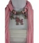 Fashion Scarf Fabric Silver Pendant in Fashion Scarves