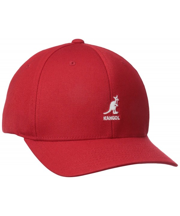 Kangol Men's Wool Flex-Fit Baseball Cap - Rojo - C11203ACKB9
