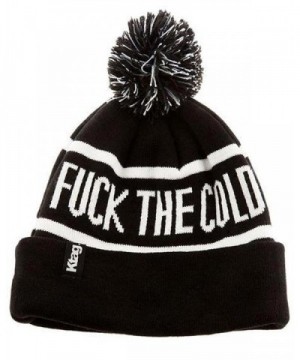 Ktag Clothing Fuck The Cold Beanie by (More Options) - New Black - C0187IC4DKR